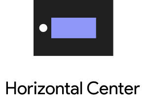 Horizontal center placement